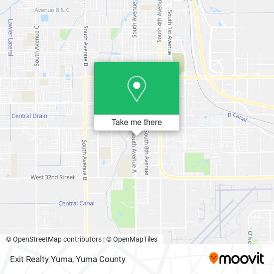 Exit Realty Yuma map