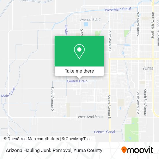 Mapa de Arizona Hauling Junk Removal