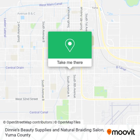 Dinnie's Beauty Supplies and Natural Braiding Salon map