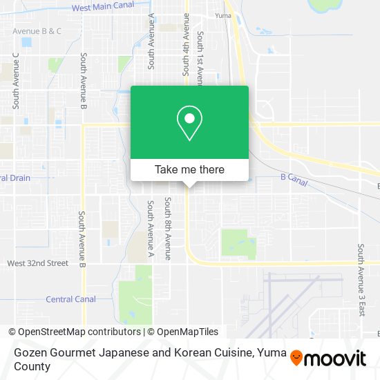Gozen Gourmet Japanese and Korean Cuisine map