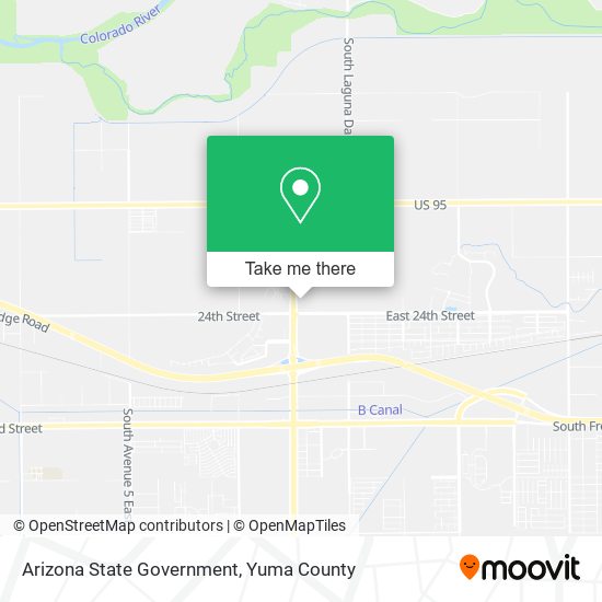 Arizona State Government map