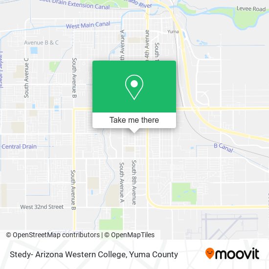 Stedy- Arizona Western College map