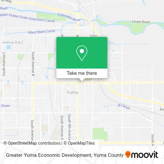 Greater Yuma Economic Development map