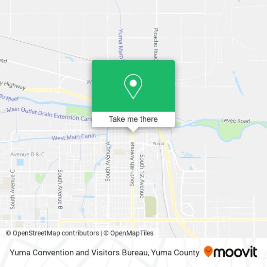 Mapa de Yuma Convention and Visitors Bureau