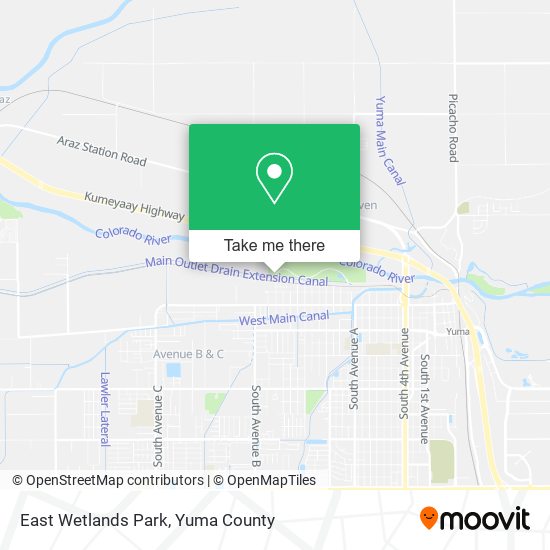 Mapa de East Wetlands Park