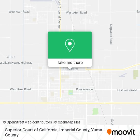 Superior Court of California, Imperial County map