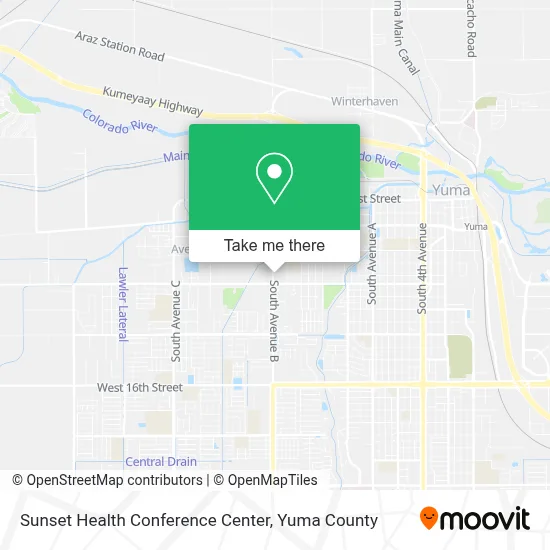 Sunset Health Conference Center map