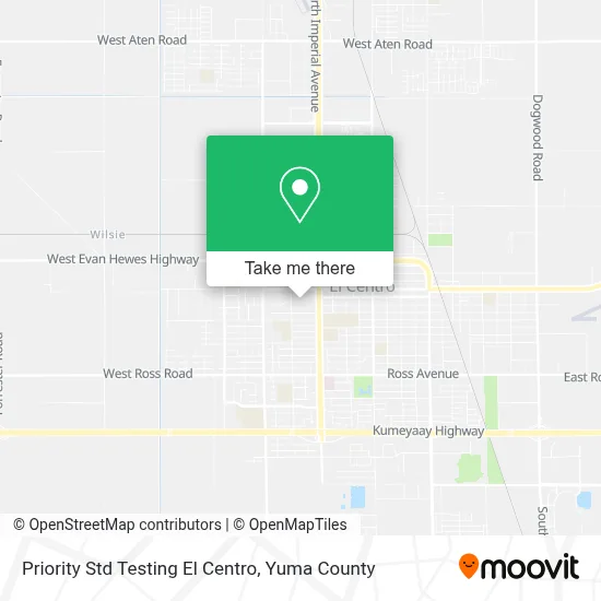 Priority Std Testing El Centro map