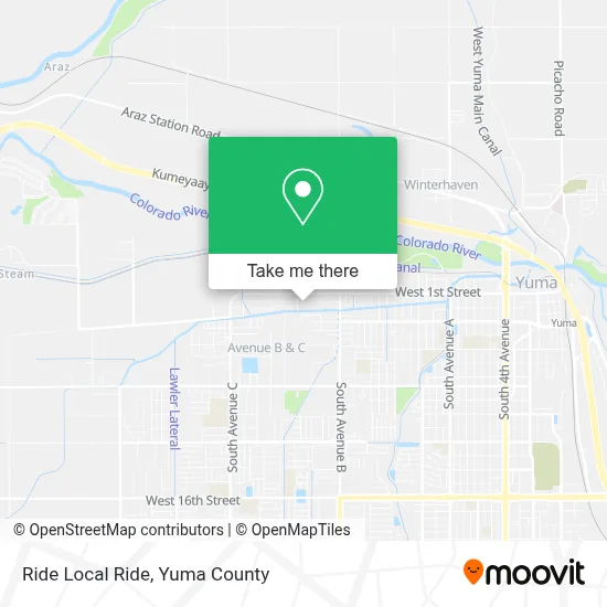 Ride Local Ride map