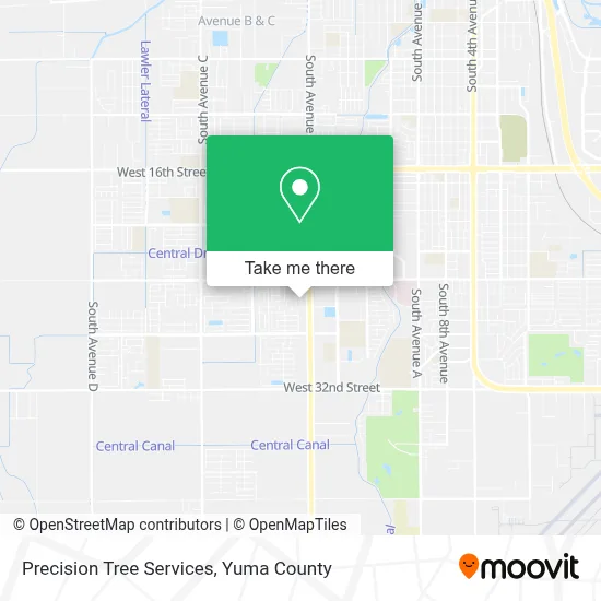 Precision Tree Services map