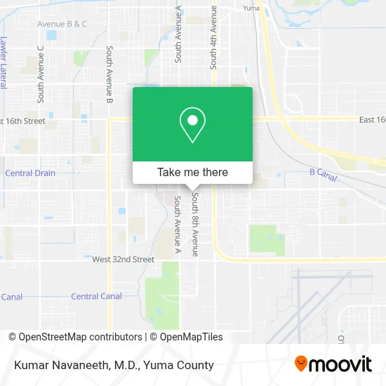 Kumar Navaneeth, M.D. map