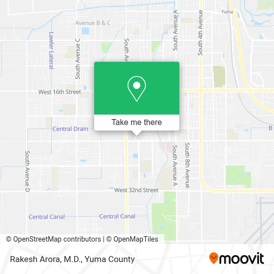 Rakesh Arora, M.D. map