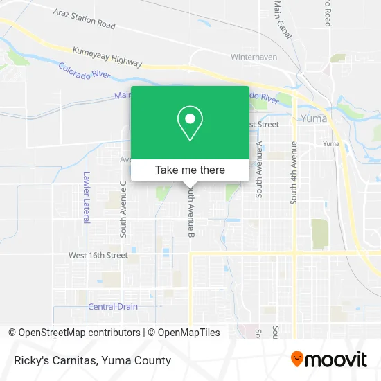 Ricky's Carnitas map