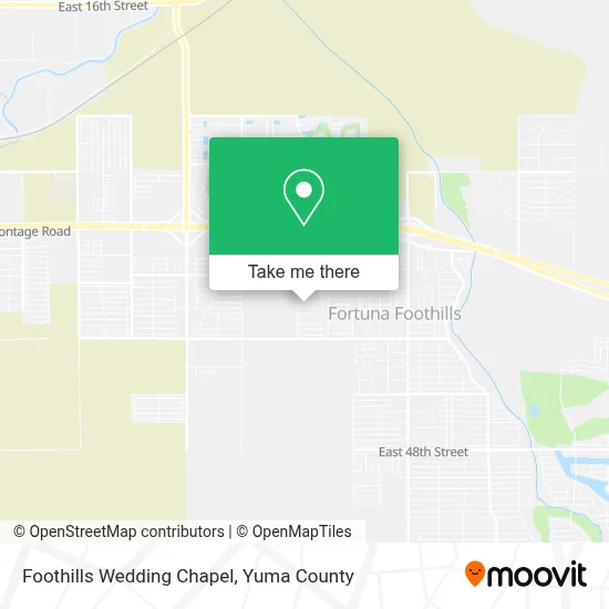 Foothills Wedding Chapel map