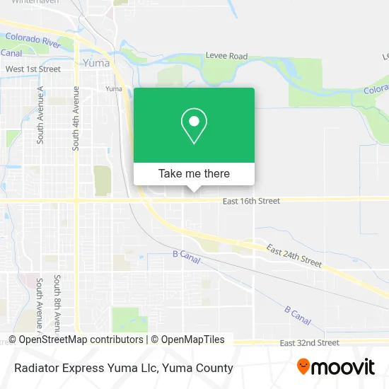 Radiator Express Yuma Llc map