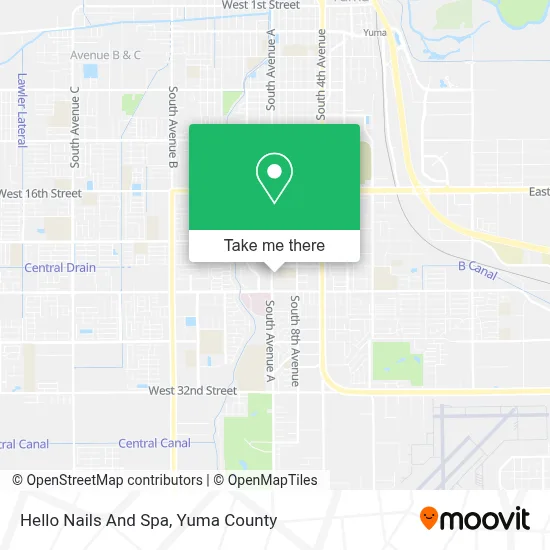 Hello Nails And Spa map