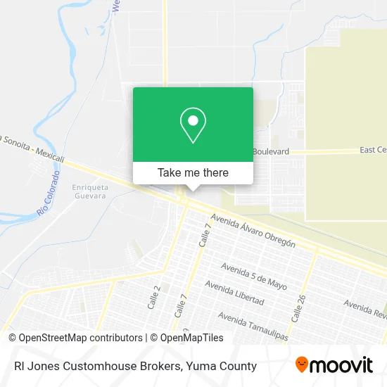 Rl Jones Customhouse Brokers map