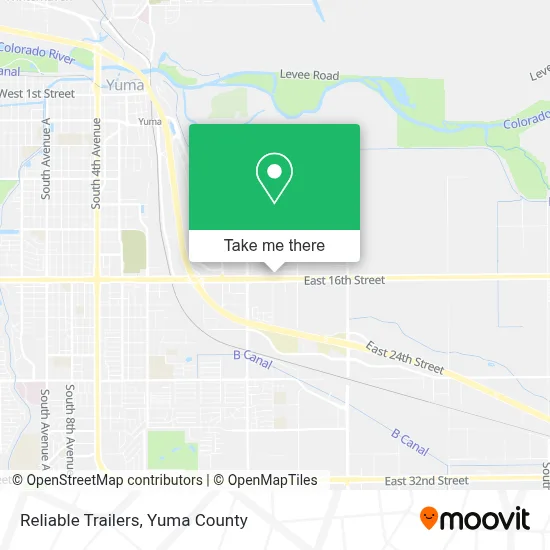 Reliable Trailers map