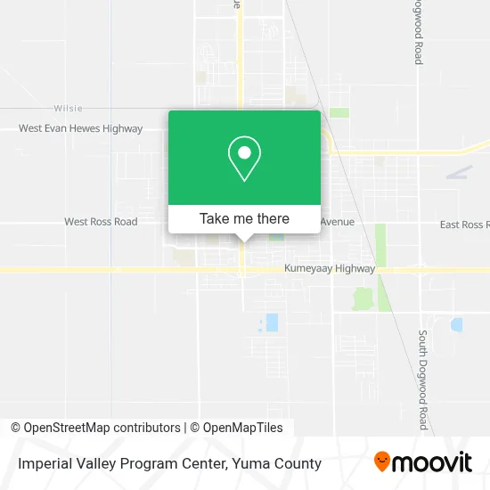 Imperial Valley Program Center map