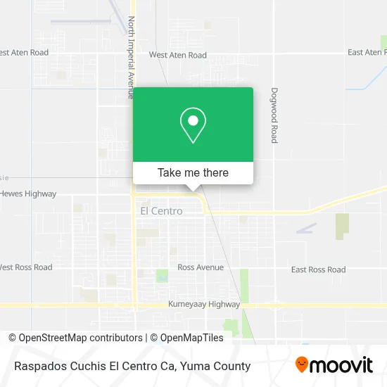 Raspados Cuchis El Centro Ca map