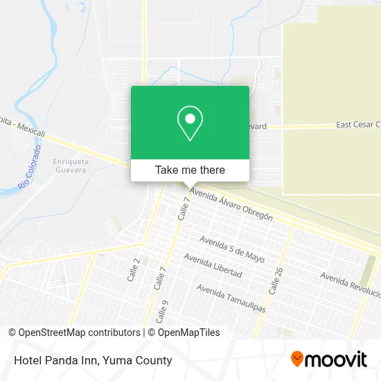 Hotel Panda Inn map