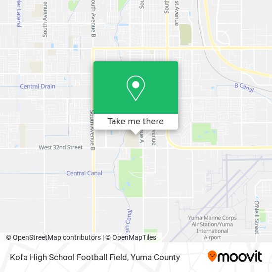 Mapa de Kofa High School Football Field