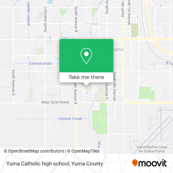 Yuma Catholic high school map