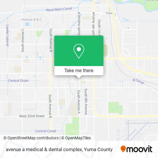 avenue a medical & dental complex map