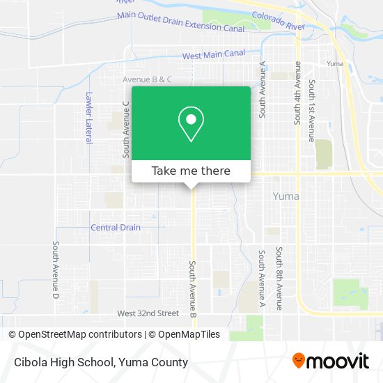 Cibola High School map