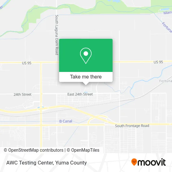 AWC Testing Center map