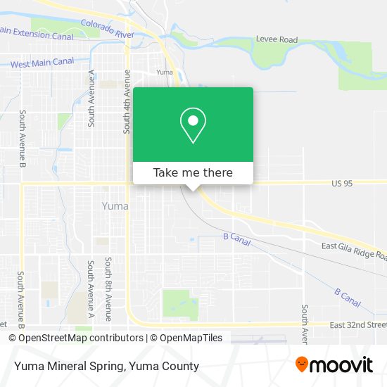 Mapa de Yuma Mineral Spring