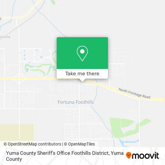 Mapa de Yuma County Sheriff's Office Foothills District