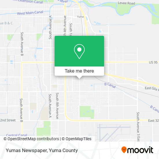 Yumas Newspaper map