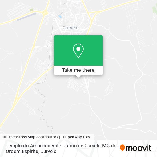 Mapa Templo do Amanhecer de Uramo de Curvelo-MG da Ordem Espiritu