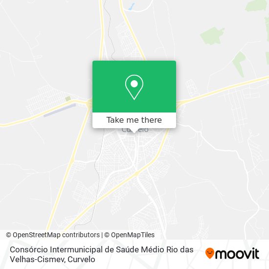 Mapa Consórcio Intermunicipal de Saúde Médio Rio das Velhas-Cismev