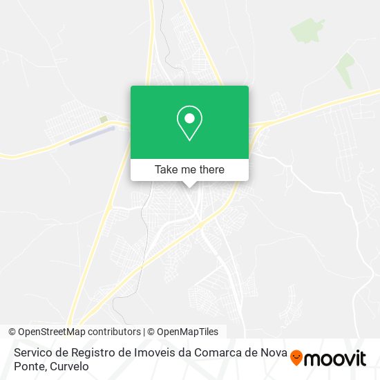 Servico de Registro de Imoveis da Comarca de Nova Ponte map