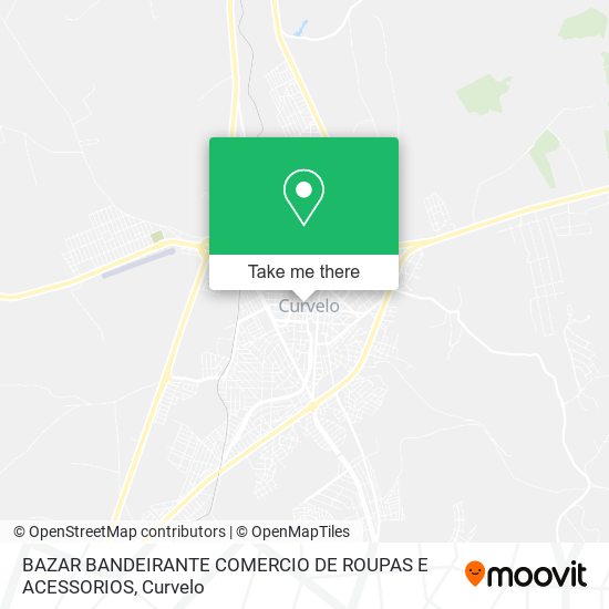 Mapa BAZAR BANDEIRANTE COMERCIO DE ROUPAS E ACESSORIOS