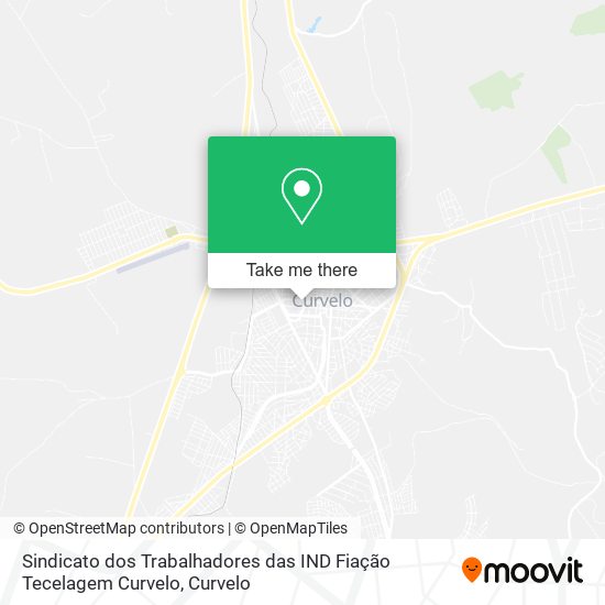 Mapa Sindicato dos Trabalhadores das IND Fiação Tecelagem Curvelo