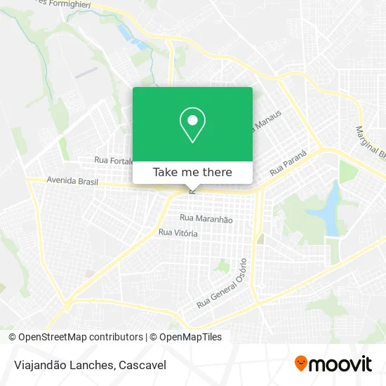 Viajandão Lanches map
