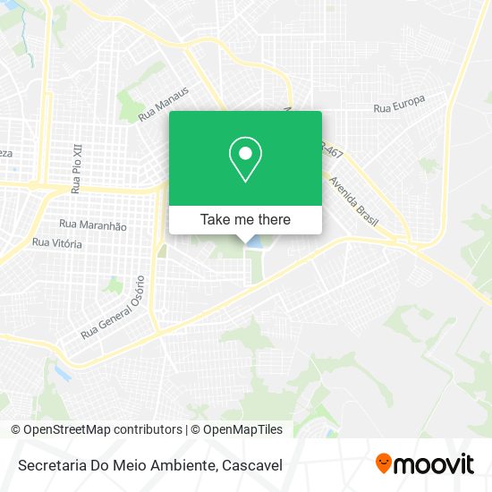 Secretaria Do Meio Ambiente map