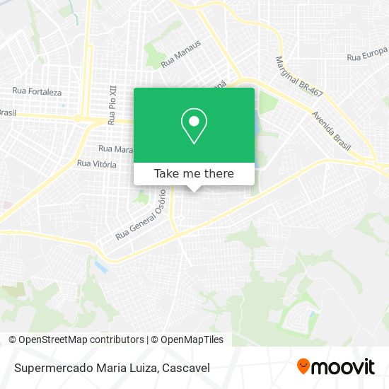 Supermercado Maria Luiza map