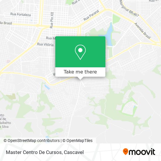 Master Centro De Cursos map