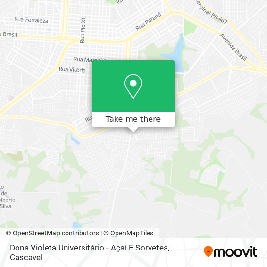 Dona Violeta Universitário - Açaí E Sorvetes map