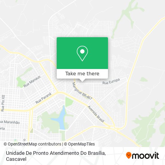 Unidade De Pronto Atendimento Do Brasília map