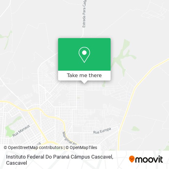 Instituto Federal Do Paraná Câmpus Cascavel map