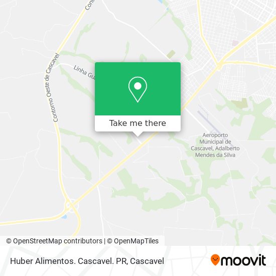 Huber Alimentos. Cascavel. PR map