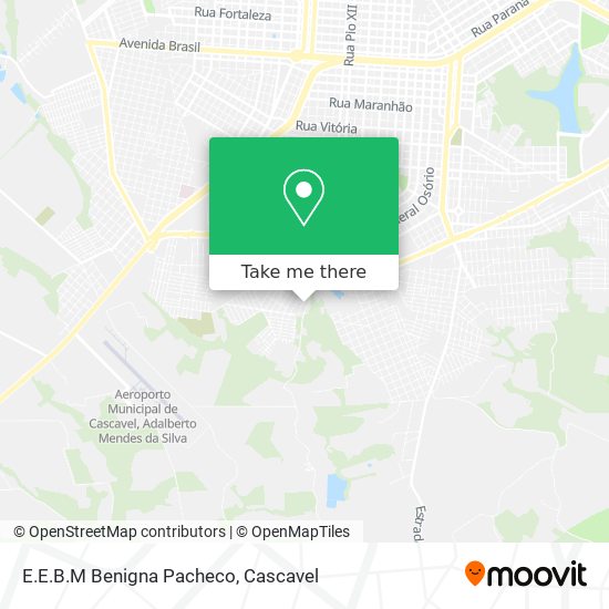 E.E.B.M Benigna Pacheco map