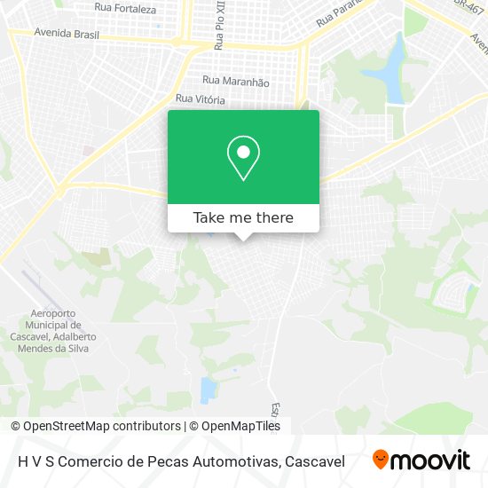 H V S Comercio de Pecas Automotivas map