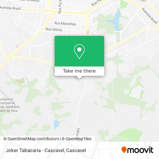 Joker Tabacaria - Cascavel map