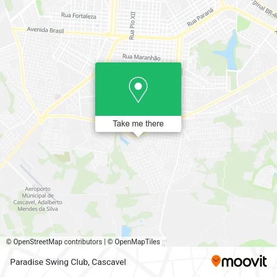 Paradise Swing Club map